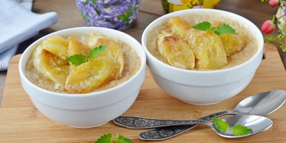 Как приготовить овсяную кашу с бананами