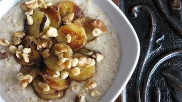 Рецепт Овсяной каши с банановым топпингом