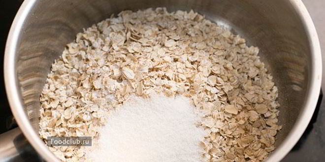 Рецепт овсяной каши с черникой