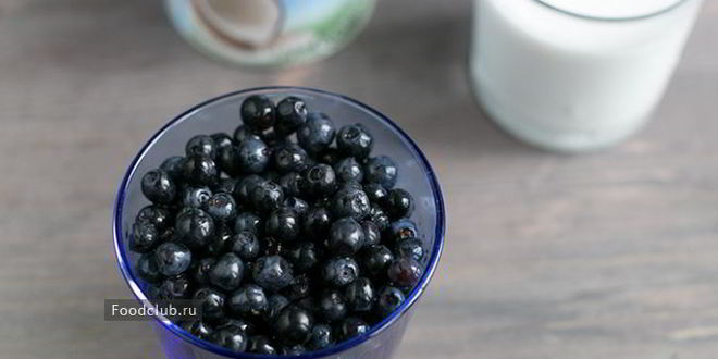 Рецепт овсяной каши с черникой