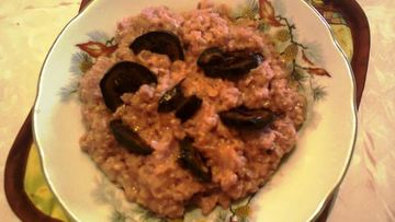 Рецепт Овсяной каши с гранатовым соком