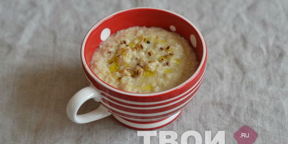 Как приготовить овсяную кашу с сыром и оливковым маслом