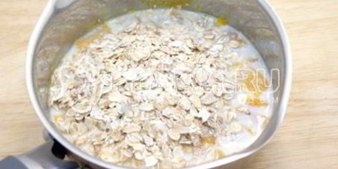 Рецепт овсяной каши с тыквой и кедровыми орешками