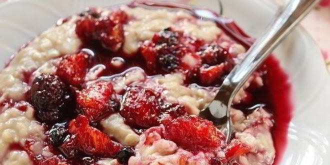 Рецепт овсяной каши с ягодами, апельсином и корицей