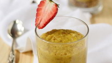 Рецепт Овсянки-десерта с изюмом и орехами