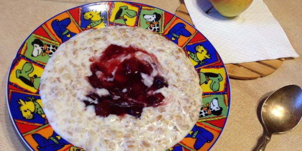 Как приготовить овсянку с вареньем