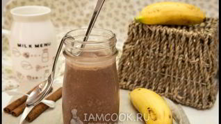 Рецепт Овсянки в банке с какао и бананом