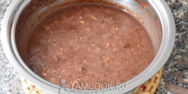 Рецепт шоколадной овсяной каши с бананом