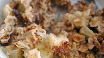 Рецепт Запеченной овсянки с яблоками и специями