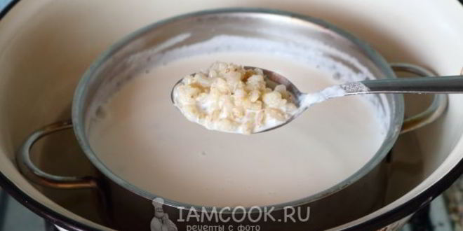 Рецепт перловой каши на молоке