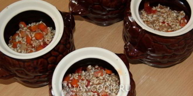 Рецепт перловой каши с курицей и овощами