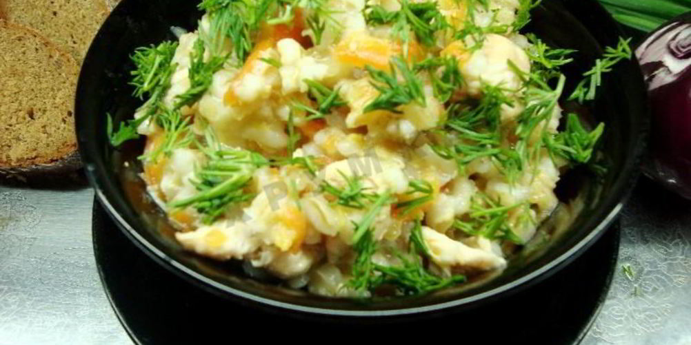 Как приготовить перловую кашу с курицей в мультиварке