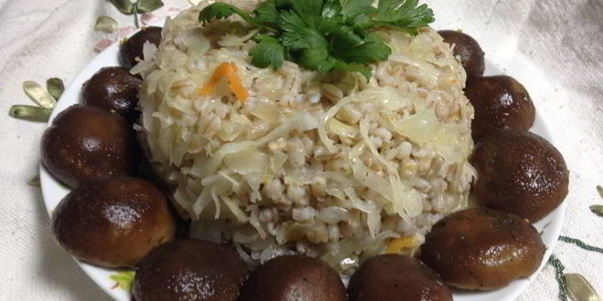 Рецепт перловой каши с квашеной капустой