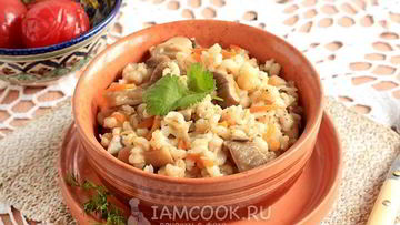 Рецепт Перловки с грибами и луком