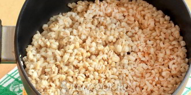 Рецепт перловки с грибами и луком