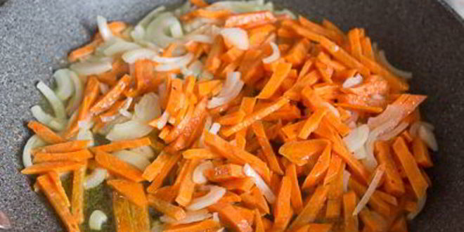 Рецепт перловки с грибами и зеленым горошком