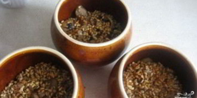 Рецепт перловки с грибами в горшочке