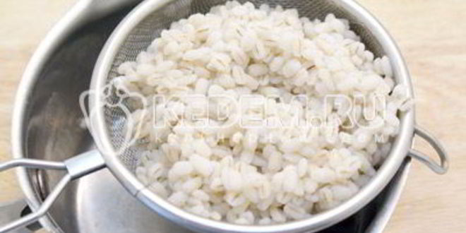 Рецепт перловки с грибами