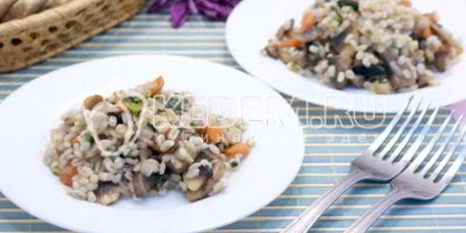 Рецепт перловки с грибами