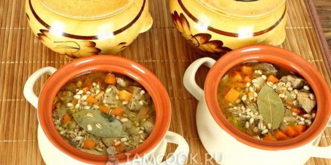 Рецепт перловки с мясом в горшочке в духовке
