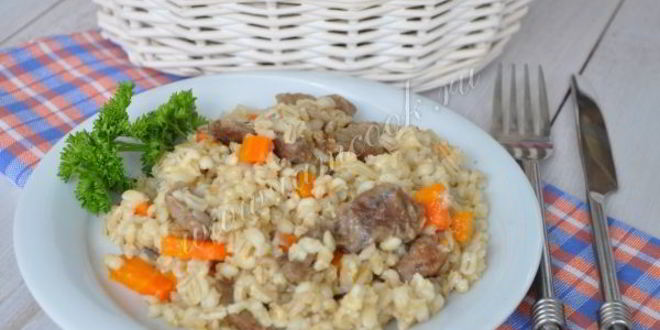 Рецепт перловки с мясом в мультиварке