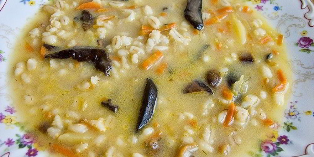 Как приготовить перловку с сушеными грибами