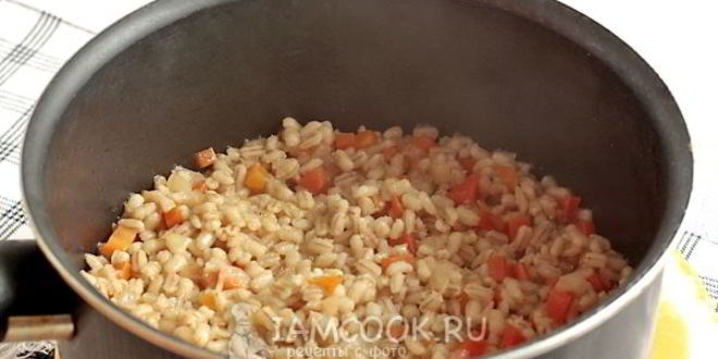 Рецепт постной перловой каши