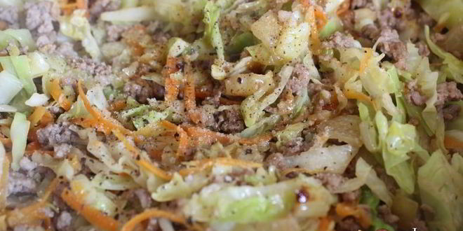 Рецепт вкусной перловой каши с мясным фаршем и овощами