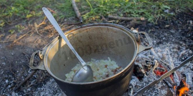 Рецепт полевой каши на костре