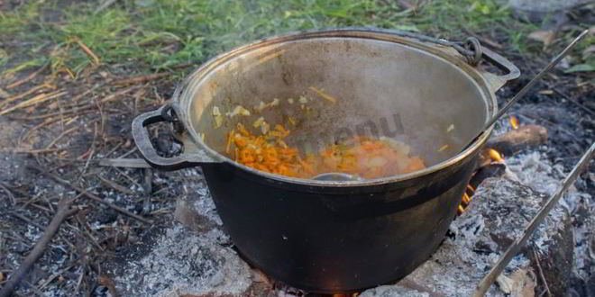 Рецепт полевой каши на костре