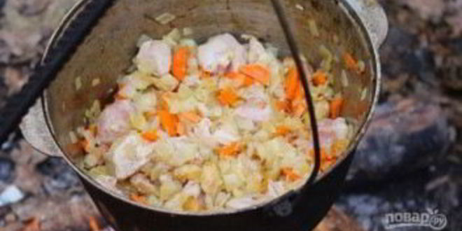 Рецепт полевой каши