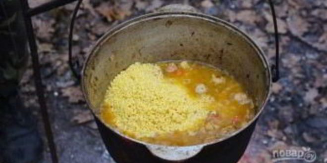 Рецепт полевой каши