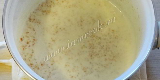 Рецепт пшеничной каши на молоке