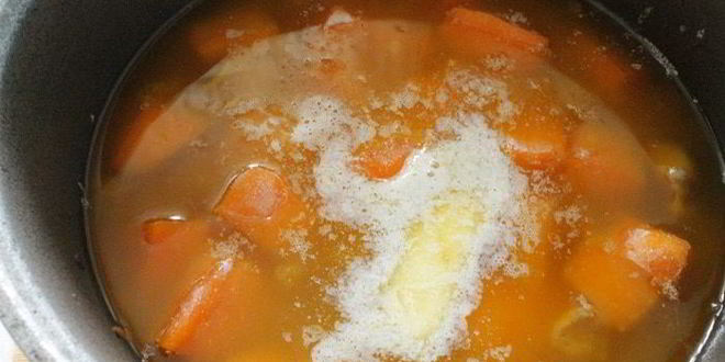 Рецепт пшеничной каши с мясом и тыквой