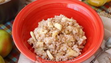 Рецепт Пшеничной каши с яблоками