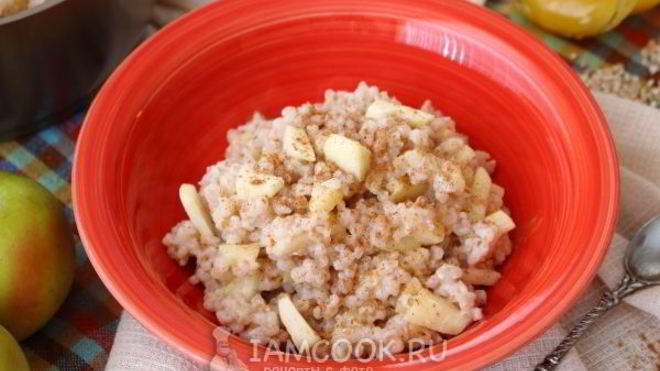 Рецепт Пшеничной каши с яблоками