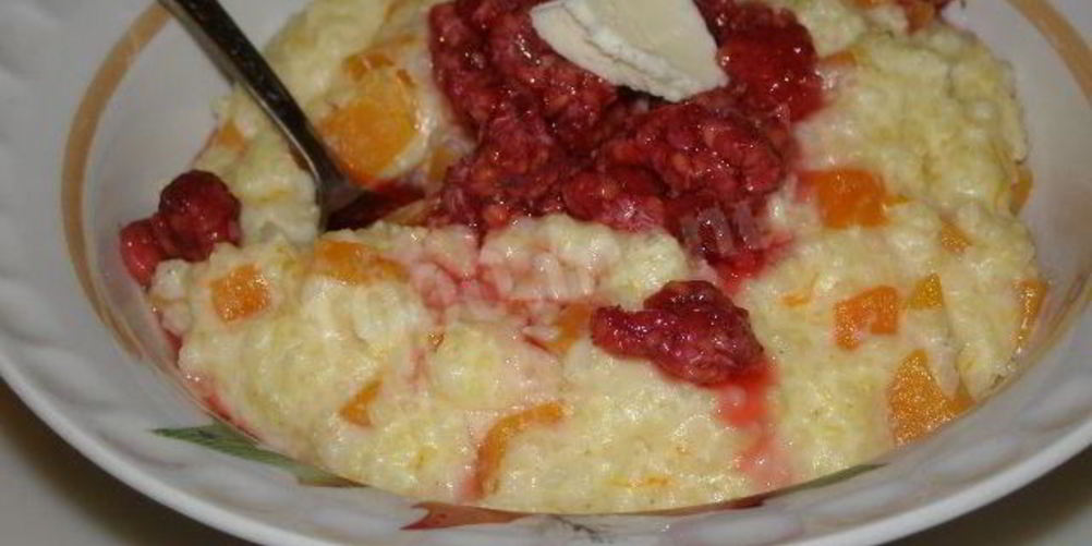 Как приготовить молочную пшенную кашу с тыквой и малиной