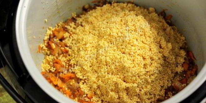 Рецепт пшенной каши с фаршем и тыквой в мультиварке