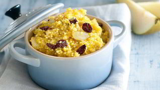 Рецепт Пшенной каши с грушей и изюмом