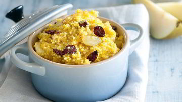 Рецепт Пшенной каши с грушей и изюмом