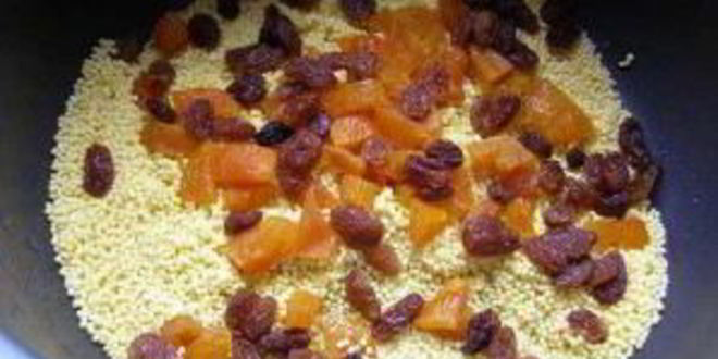 Рецепт пшенной каши с изюмом и курагой