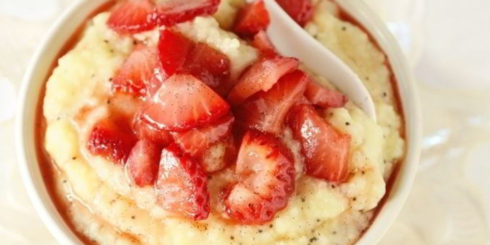 Как приготовить пшенную кашу с клубникой