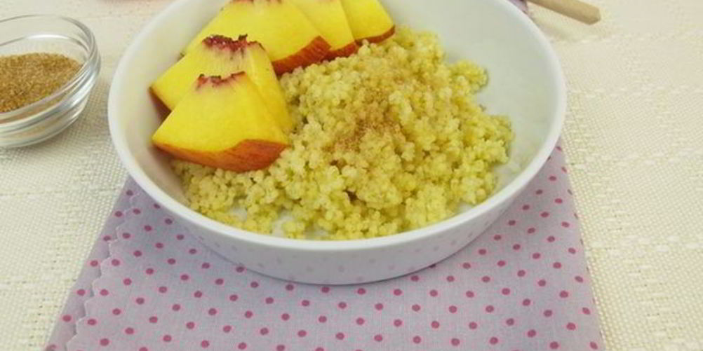 Как приготовить пшенную кашу с персиком и шоколадом
