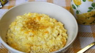 Рецепт Пшенной каши с тыквой и медом