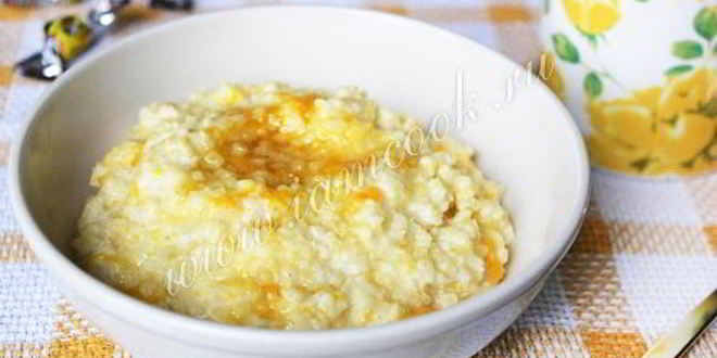 Рецепт пшенной каши с тыквой и медом