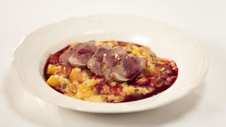 Рецепт Пшенной каши с тыквой и утиной грудкой