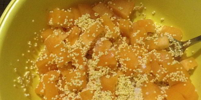 Рецепт пшенной каши с тыквой и вареньем