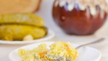 Рецепт Пшенной каши в горшочках