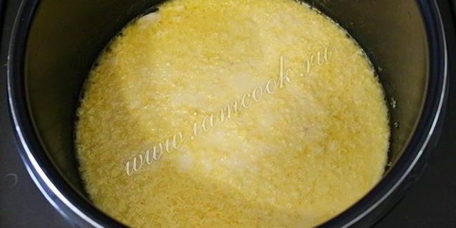 Рецепт пшенной каши в мультиварке