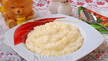 Рецепт Рисова-пшенной каша на молоке